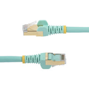 StarTech.com 7m CAT6a Ethernet Cable - 10 Gigabit Shielded Snagless RJ45 100W PoE Patch Cord - 10GbE STP Network Cable w/Strain Relief - Aqua Individually Tested/Wiring is UL Certified/TIA