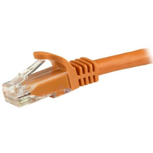 StarTech.com 5m CAT6 Ethernet Cable - Orange CAT 6 Gigabit Ethernet Wire -250MHz 100W PoE RJ45 UTP Network/Patch Cord Snagless w/Strain Relief Individually Tested
