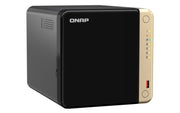 QNAP TS-464 NAS Tower Intel® Celeron® N5095 8 GB DDR4 16 TB HDD QNAP Turbo System Black, Gold