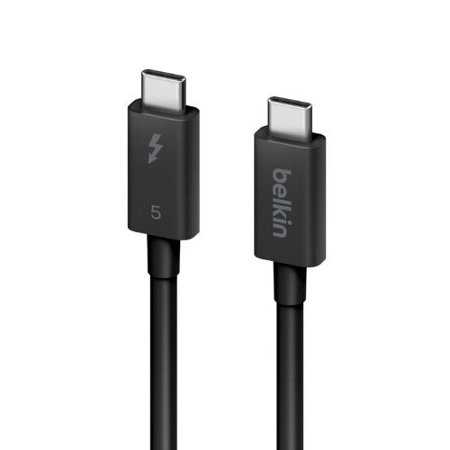 Belkin INZ005FQ1MBK Thunderbolt cable 1 m 120 Gbit/s Black