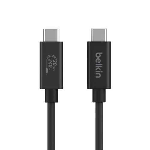 Belkin INZ004TT1.2MBK USB cable USB4 Gen 2x2 1.2 m USB C Black