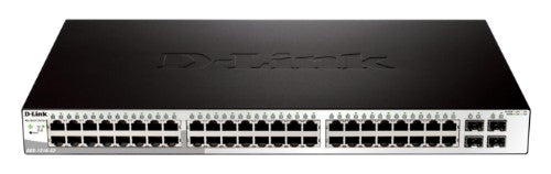 D-Link 52-Port Gigabit Smart Managed Switch including 4 x 100/1000Mbps Combo Ports