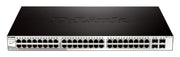 D-Link 52-Port Gigabit Smart Managed Switch including 4 x 100/1000Mbps Combo Ports
