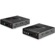 StarTech.com HDMI KVM Extender over IP Network - 4K 30Hz HDMI 2.0 and USB over IP LAN or Cat5e/Cat6 Ethernet Cable (100m/330ft) - Remote KVM Switch/Console Transmitter/Receiver Extender Kit - TAA