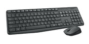 Logitech 920-007937 keyboard Mouse included Home RF Wireless English Grey
