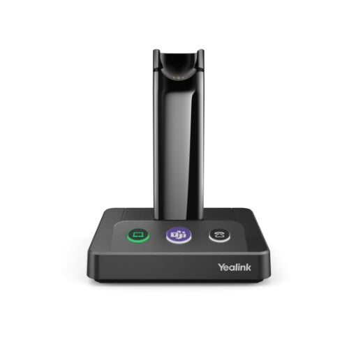 Yealink WH63 Headset Wireless Ear-hook, Head-band, Neck-band Office/Call center Micro-USB Charging stand Black