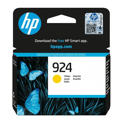 HP 924 YELLOW ORIGINAL INK CART 400 PAGE YIELD FOR OJPRO 8139E 8138E 8120E 8120