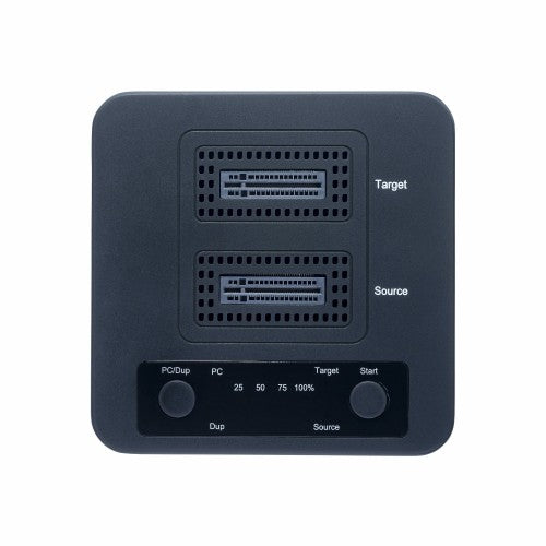 StarTech.com 1:1 M.2 NVMe Drive Duplicator, Standalone M.2 SSD Cloner/Copier up to 90GBpm, USB 3.2 20Gbps M.2 Dual-Bay Drive Dock, USB-C/A Cables Included