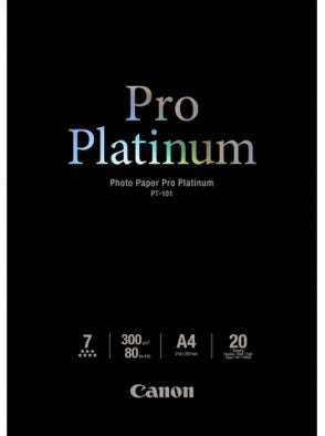 CANON PHOTO PAPER PRO PLATINUM A4 300GSM PACK 20