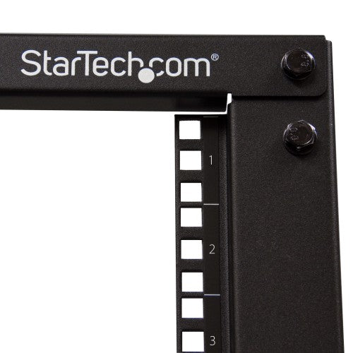 StarTech.com 18U 4-Post Server Rack, 19in Open Frame Rack with 40in (101cm) Mounting Depth and 1200lb (544kg) Weight Capacity, Mobile or Floor Mount IT Rack