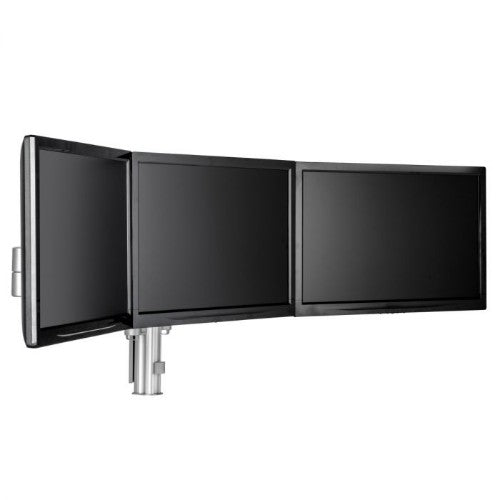 Atdec AWMS-3-13714-C-S monitor mount / stand 61 cm (24") Silver Desk