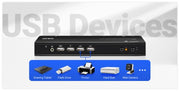ATEN 2-Port USB 4K HDMI Dual-Display KVMP Switch (Cables included)