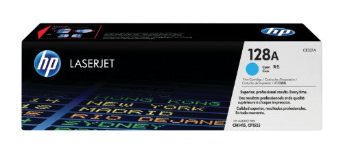 HP 128A Cyan Original LaserJet Toner Cartridge