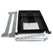 StarTech.com 2U Vented Sliding Server Rack Shelf w/ Cable Management Arm - 27.6 to 31.6in Adjustable Mounting Depth - 110lb - 19" Server Tray Shelf for Equipment Rack - 24in Deep