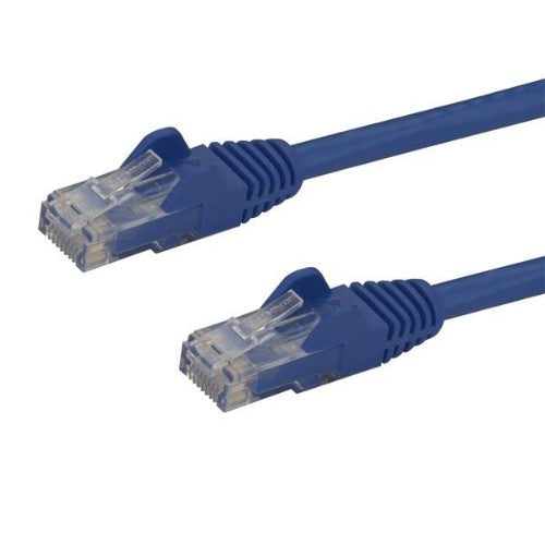 StarTech.com 5m CAT6 Ethernet Cable - Blue CAT 6 Gigabit Ethernet Wire -250MHz 100W PoE RJ45 UTP Network/Patch Cord Snagless w/Strain Relief Individually Tested