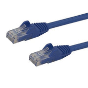 StarTech.com 5m CAT6 Ethernet Cable - Blue CAT 6 Gigabit Ethernet Wire -250MHz 100W PoE RJ45 UTP Network/Patch Cord Snagless w/Strain Relief Individually Tested