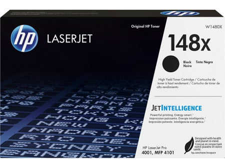 HP 148X BLACK TONER - HIGH YIELD. APPROX 9.5K PAGES - FOR 4001, 4101 SERIES PRINTERS