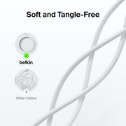 Belkin CAB021FQ2MWH USB cable 2 m USB A USB C White