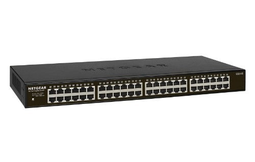 NETGEAR GS348-100AJS network switch Unmanaged Gigabit Ethernet (10/100/1000) 1U Black