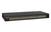 NETGEAR GS348-100AJS network switch Unmanaged Gigabit Ethernet (10/100/1000) 1U Black