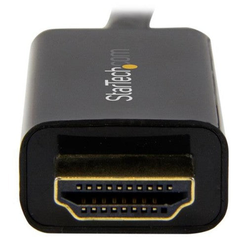 StarTech.com 3.3ft (1m) DisplayPort to HDMI Cable - 4K 30Hz - DisplayPort to HDMI Adapter Cable - DP 1.2 to HDMI Monitor Cable Converter - Latching DP Connector - Passive DP to HDMI Cord