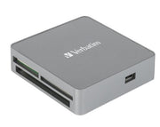 Verbatim USB 2.0 Card Reader / Hub Grey