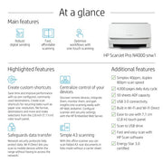 HP ScanJet Pro N4000 snw1 Sheet-fed scanner 600 x 600 DPI A4 Black, White