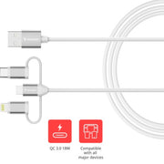 Verbatim Essentials 3-in-1 Sync & Charge Cable