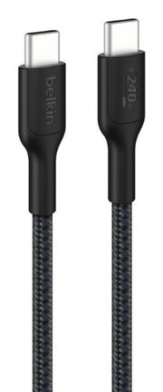 Belkin CAB025FQ1MBK USB cable 1 m USB C Black