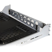 StarTech.com 2U Vented Sliding Server Rack Shelf w/ Cable Management Arm - 27.6 to 31.6in Adjustable Mounting Depth - 110lb - 19" Server Tray Shelf for Equipment Rack - 24in Deep