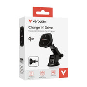 Verbatim Charge 'n' Drive Qi2 Magnetic Wireless Car Charger