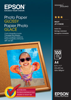 Epson Photo Paper Glossy - A4 - 100 sheets