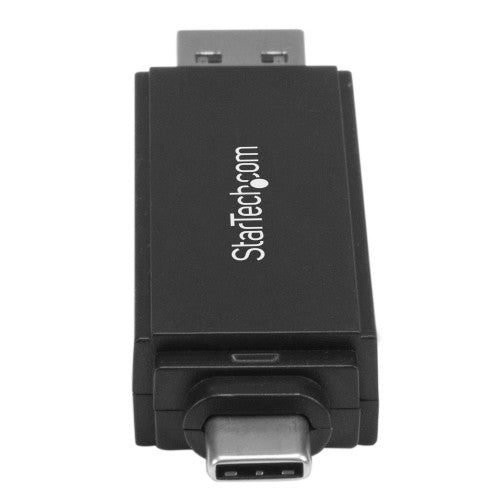 StarTech.com USB C and USB 3.0 SD Card Reader, USB Memory Card Reader, SD, microSD, MMC, UHS-I, USB-C & USB-A Card Adapter - Works with any Operating System