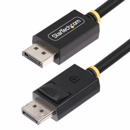 StarTech.com 6ft (1.8m) DisplayPort 2.1 Cable, VESA Certified DP40 DisplayPort Cable w/UHBR10/HDR/HDCP 2.2, 8K 60Hz/4K 144Hz w/DSC 1.2a, 40Gbps, DP 2.1 Cable, UHD Monitor Cord, M/M