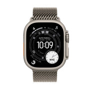 Apple Watch Ultra 3 GPS + Cellular 49mm Natural Titanium Case with Natural Titanium Milanese Loop - Small