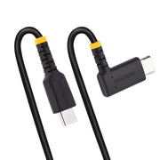 StarTech.com 6.6ft (2m) USB-C Fast Charging Cable, Rugged, Right-Angled, Charge & Sync, 60W (3A) PD, USB 2.0, TPE Jacket and Aramid Fiber - USB C Charging Cord