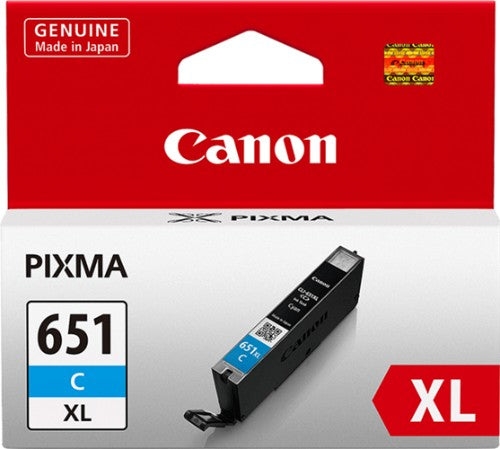 CANON CLI651XLC INKJET CARTRIDGE HIGH YIELD CYAN