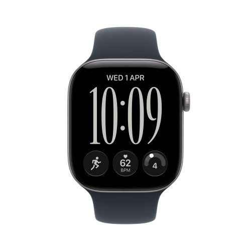 Apple Watch Series 12 GPS + Cellular 42mm Space Grey Aluminium Case with Navy Blue Sport Band - S/M