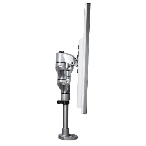 StarTech.com Desk Mount Dual Monitor Arm - Premium Articulating Monitor Arm - up to 27" (17.6lb/8kg) VESA Mount Displays - Height Adjustable Monitor Mount - Rotate/Tilt/Swivel - Clamp/Grommet - Silver - TAA
