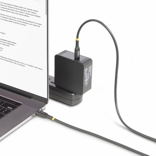 StarTech.com 6.6ft (2m) USB-C Charging Cable, Charge & Sync, 240W (5A) PD EPR, USB 2.0 Laptop Charger Cable, USB-IF Certified, TPE Jacket - Black USB C Charging Cord
