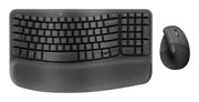 Logitech Wave Keys and Lift Combo keyboard Mouse included Universal Bluetooth QWERTY US English Graphite