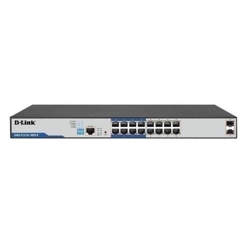 D-Link DGS-F1210-18PS-E network switch Managed L2 Gigabit Ethernet (10/100/1000) Power over Ethernet (PoE) Grey