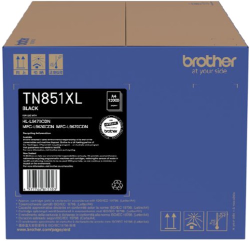 Brother TN851XLBK toner cartridge 1 pc(s) Original Black