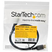StarTech.com 3ft (1m) VESA Certified DisplayPort 1.4 Cable - 8K 60Hz HBR3 HDR - UHD DisplayPort to DisplayPort Monitor Cord - Ultra HD 4K 120Hz DP 1.4 Slim Video Cable M/M DP Connector