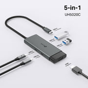 TP-Link UH5020C interface hub USB Type-C 5000 Mbit/s Grey