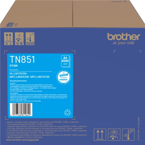 Brother TN851C toner cartridge 1 pc(s) Original Cyan