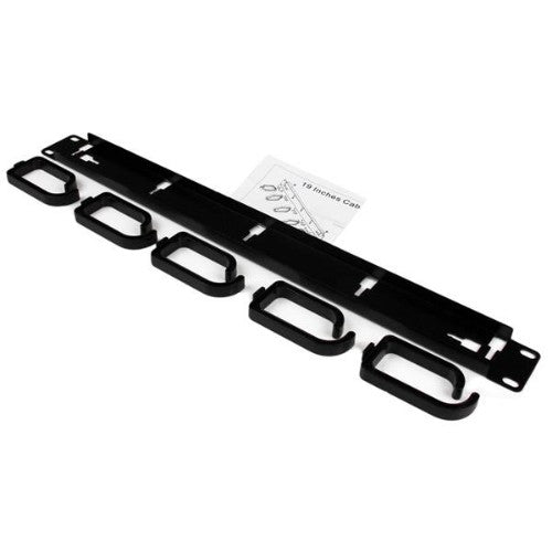 StarTech.com 1U 19in Metal Rackmount Cable Management Panel - TAA