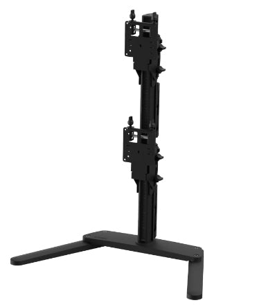 Atdec AWMS-2-BT75-FS-B monitor mount / stand 139.7 cm (55") Black Desk