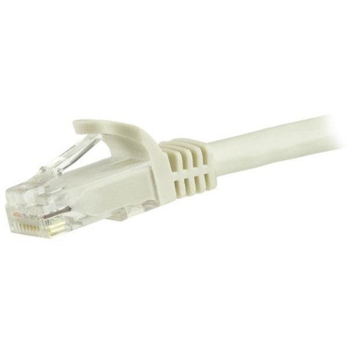 StarTech.com 5m CAT6 Ethernet Cable - White CAT 6 Gigabit Ethernet Wire -250MHz 100W PoE RJ45 UTP Network/Patch Cord Snagless w/Strain Relief Individually Tested