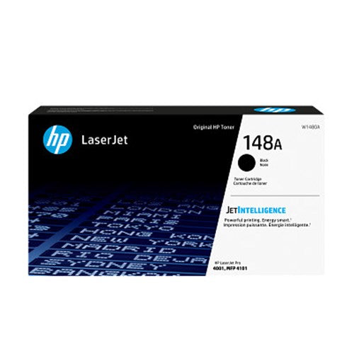 HP 148A BLACK TONER - APPROX 2.9KPAGES. FOR 4001, 4101 SERIES PRINTERS